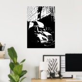 モントリオール・カナダのトラックの特徴 ポスター (ホームオフィス)