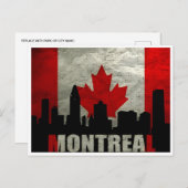 モントリオール、カナダヴィンテージ旅行からの挨拶 ポストカード (正面/裏面)