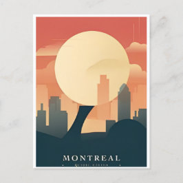 モントリオール、カナダヴィンテージ旅行からの挨拶 ポストカード