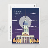 モントリオール、カナダヴィンテージ旅行からの挨拶 ポストカード (正面/裏面)