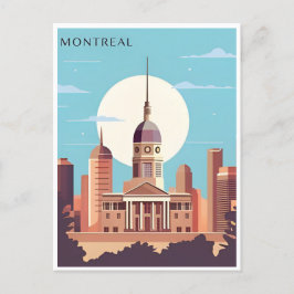 モントリオール、カナダヴィンテージ旅行からの挨拶 ポストカード