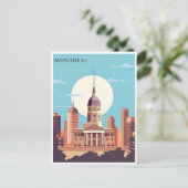モントリオール、カナダヴィンテージ旅行からの挨拶 ポストカード (スタンド正面)