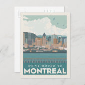 モントリオール、カナダ|の引っ越しました インビテーションポストカード (正面/裏面)