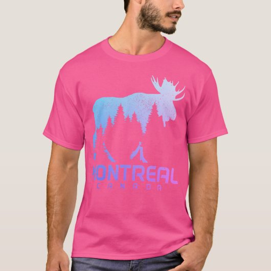 モントリオール ケベック州 カナダ ムース お土産 Tシャツ (正面)