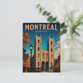 ⛪ モントリオール ケベック州 旅行 レトロ 🇨🇦 ポストカード (スタンド正面)