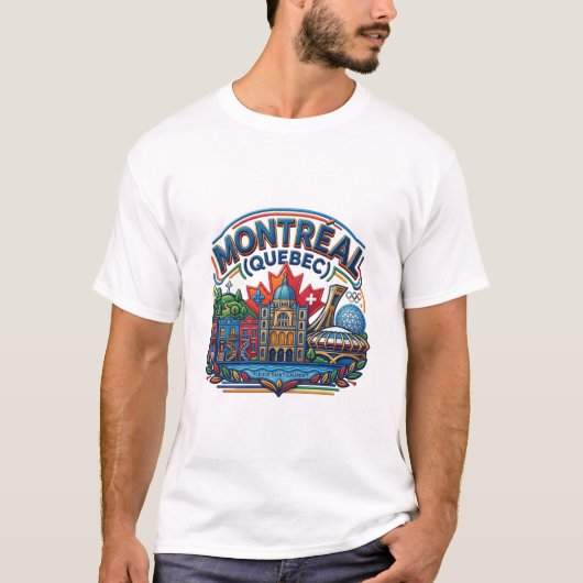 モントリオール ケベック州 Tシャツ (正面)