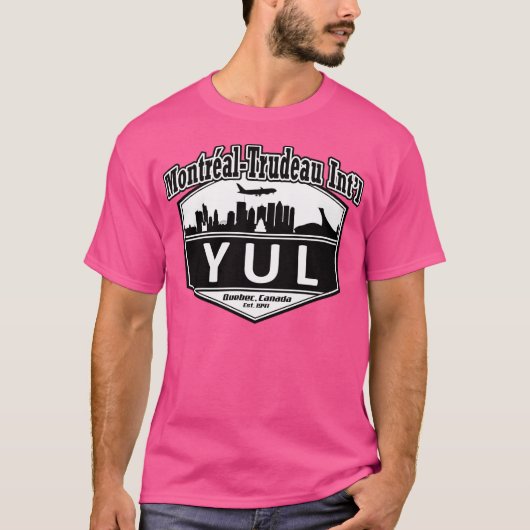 モントリオール・トルドー国際的空港コード Tシャツ (正面)