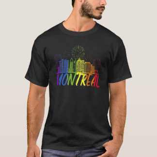 モントリオール プライド スカイライン プライドパレード モントリオール Tシャツ