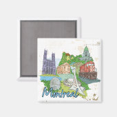 モントリオール マグネット (正面/裏面)