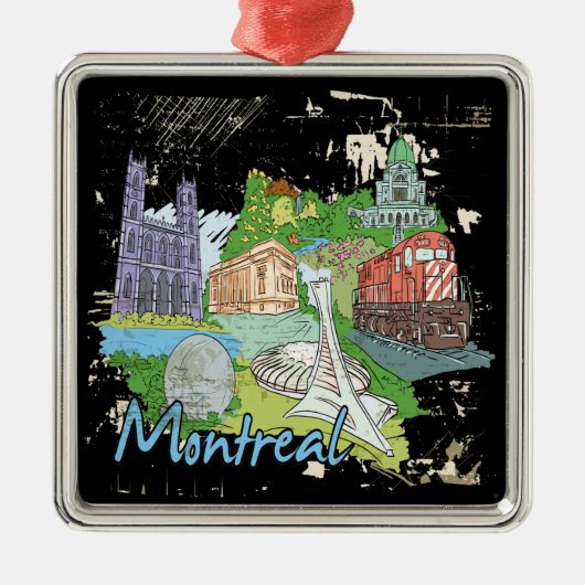 モントリオール メタルオーナメント (正面)