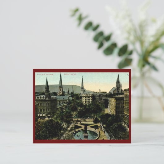 モントリオール ヴィクトリア広場 ヴィンテージ ポストカード (スタンド正面)