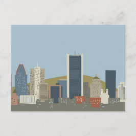 モントリオール(漫画風) ポストカード