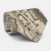 モントリオール(1758年)のヴィンテージの地図 ネクタイ (ロール)