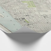 モントリオール(1901年)のヴィンテージの地図 ラッピングペーパー (角)