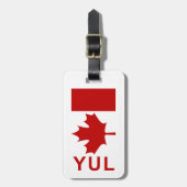 モントリオールP.E.Tの荷物のラベル(あなたの接触情報を加えて下さい) ラゲッジタグ (正面縦)