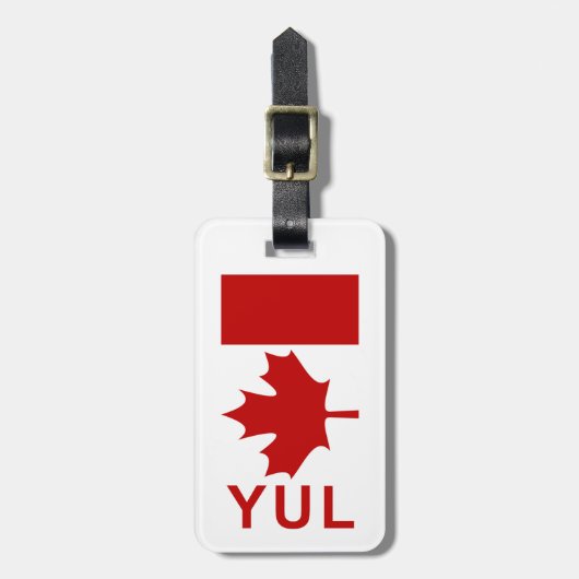 モントリオールP.E.Tの荷物のラベル(あなたの接触情報を加えて下さい) ラゲッジタグ (正面縦)