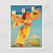 モントリオー・スイス・ヴィンテージ旅行はがき ポストカード (正面)