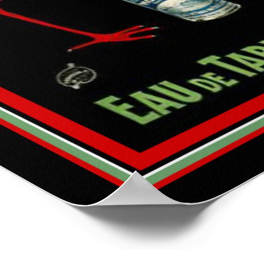 モントリフランスのーアールデコミネラルウォーターAd 12 x 16 ポスター (角)