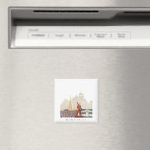 モントルーのスカイラインポスター マグネット (インサイチュ (食洗機))