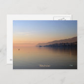 モントルーの日没 ポストカード (正面/裏面)