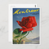 モントルー、スイスヴィンテージ旅行はがき ポストカード (正面/裏面)