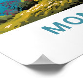 モントルー・スイス旅行印刷 ポスター (角)