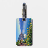 モントルー、ヴォー州、スイス連邦共和国のgeneva湖 ラゲッジタグ (裏面縦)