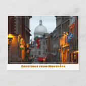 モントレアルカナダオールドタウンアットデュスク ポストカード (正面)