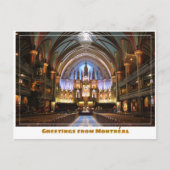 モントレアルカナダノートルダムカテドラルインサイド ポストカード (正面)