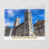 モントレアルカナダノートルダムモダン大聖堂 ポストカード (正面)