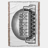 モントレアルランドマーク スローブランケット (正面縦)