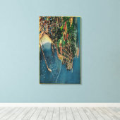 モントレーとプレシドーのエアビュー キャンバスプリント (インサイチュ (ウッドフロア))