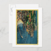 モントレーとプレシドーのエアビュー ポストカード (正面/裏面)