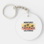 モントレーカリフォルニアサマーレトロヴィンテージバケーション キーホルダー (正面)