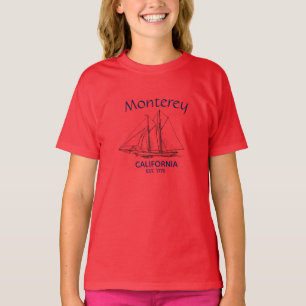 モントレーカリフォルニアセーヨットヨット,ガールズ Tシャツ