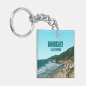モントレーカリフォルニアパシフィックコーストハイウェイヴィンテージ キーホルダー (正面左)