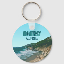 モントレーカリフォルニアパシフィックコーストハイウェイヴィンテージ キーホルダー