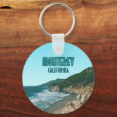 モントレーカリフォルニアパシフィックコーストハイウェイヴィンテージ キーホルダー (正面)