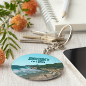 モントレーカリフォルニアパシフィックコーストハイウェイヴィンテージ キーホルダー (側面)