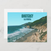 モントレーカリフォルニアパシフィックコーストハイウェイヴィンテージ ポストカード (正面/裏面)
