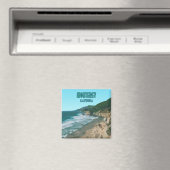 モントレーカリフォルニアパシフィックコーストハイウェイヴィンテージ マグネット (インサイチュ (食洗機))