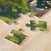 モントレーカリフォルニアヒノキ海海岸 ジグソーパズル (側面)