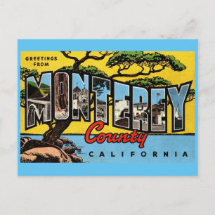 モントレーカリフォルニアヴィンテージグリーティングポストカード ポストカード