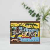 モントレーカリフォルニアヴィンテージグリーティングポストカード ポストカード (スタンド正面)