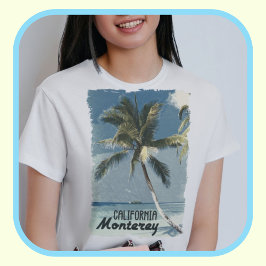 モントレーカリフォルニアヴィンテージバケーショントラベルデザイン Tシャツ