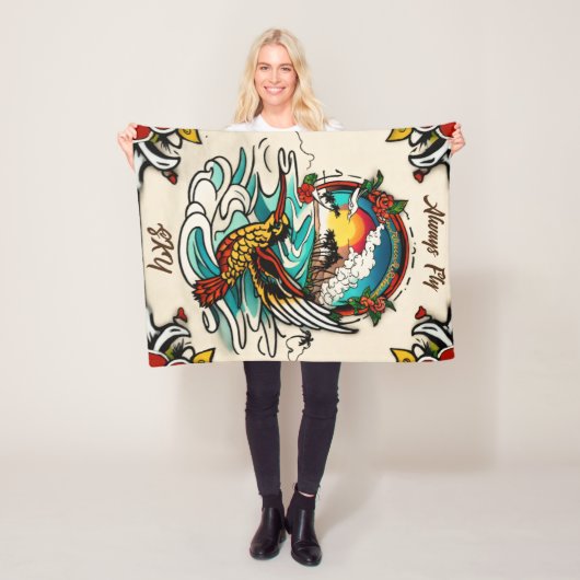 モントレーデザイン：シンボル30"X40" フリースブランケット (インサイチュ)