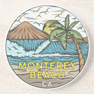 モントレービーチカリフォルニアヴィンテージ コースター