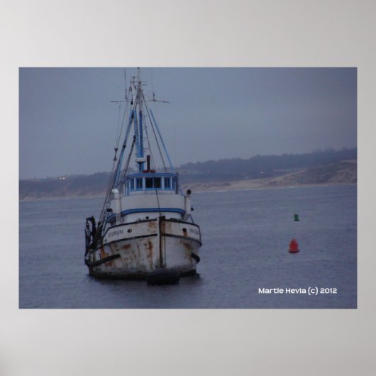 モントレーベイにボート ポスター (正面)