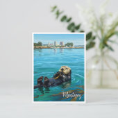 モントレーベイシーオッターカリフォルニアトラベル ポストカード (スタンド正面)