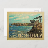モントレーポストカードカリフォルニアヴィンテージトラベル ポストカード (正面/裏面)